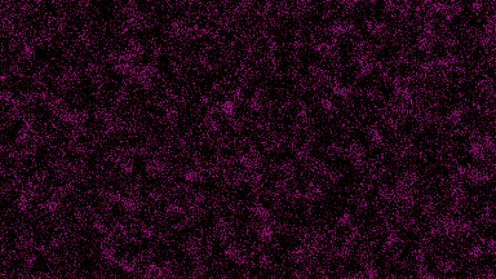 黑色背景上布满密集的洋红色噪点，形成抽象的颗粒纹理。